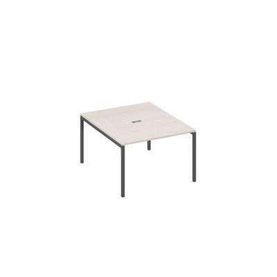 А4 А2 134 ДШ (Дуб шамони/Антрацит) Стол 120 на металлокаркасе DUE переговорный