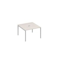 А4 С2 131 ДШ (Дуб шамони/Серый) Стол 120 для переговорный на каркасе DUE