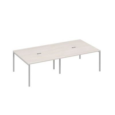 А4 С2 135-2 ДШ (Дуб шамони/Серый) Стол 280 переговорный на каркасе DUE