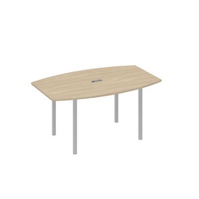 А4 С2 111 ДК (Дуб скандинавский/Серый) Стол 160 для переговоров на каркасе DUE