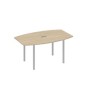А4 С2 111 ДК (Дуб скандинавский/Серый) Стол 160 для переговоров на каркасе DUE