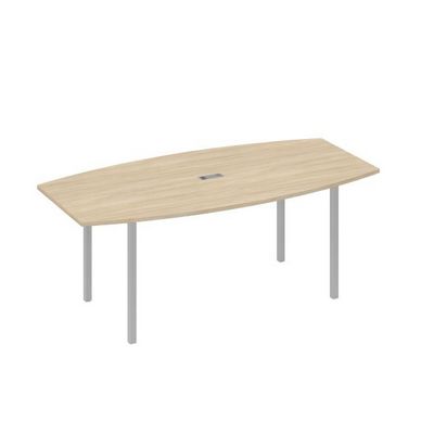 А4 С2 113 ДК (Дуб скандинавский/Серый) Стол для переговоров 200 на каркасе DUE