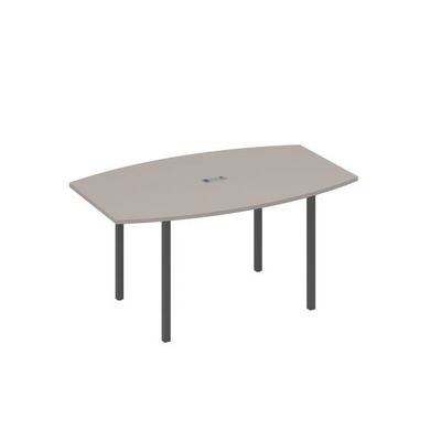 А4 А2 111 МП (Мокко премиум/Антрацит) Стол 160 для переговоров на каркасе DUE