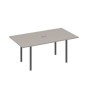 А4 А2 122 МП (Мокко премиум/Антрацит) Стол 180 прямой для переговоров каркас DUE