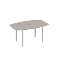 А4 С2 111 МП (Мокко премиум/Серый) Стол 160 для переговоров на каркасе DUE