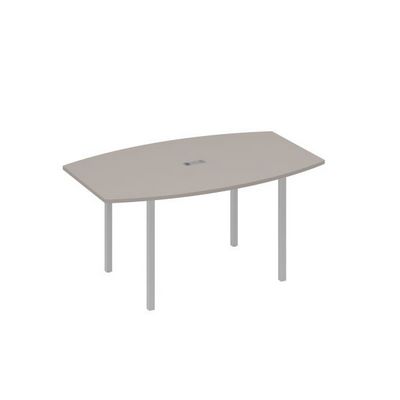 А4 С2 111 МП (Мокко премиум/Серый) Стол 160 для переговоров на каркасе DUE