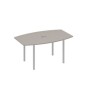 А4 С2 111 МП (Мокко премиум/Серый) Стол 160 для переговоров на каркасе DUE
