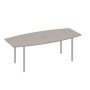 А4 С2 114 МП (Мокко премиум/Серый) Стол для переговоров 220 с каркасом DUE