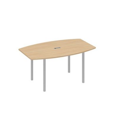 А4 С2 111 НД (Натуральный дуб/Серый) Стол 160 для переговоров на каркасе DUE
