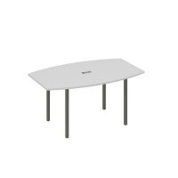 А4 А2 111 СЕ (Серый/Антрацит) Стол 160 для переговоров на каркасе DUE