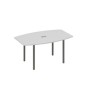 А4 А2 111 СЕ (Серый/Антрацит) Стол 160 для переговоров на каркасе DUE