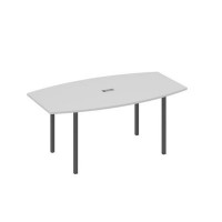 А4 А2 112 СЕ (Серый/Антрацит) Стол для переговоров 180 опоры DUE