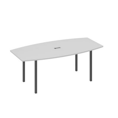А4 А2 113 СЕ (Серый/Антрацит) Стол для переговоров 200 на каркасе DUE
