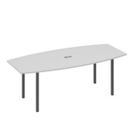 А4 А2 114 СЕ (Серый/Антрацит) Стол для переговоров 220 с каркасом DUE