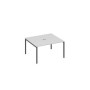 А4 А2 132 СЕ (Серый/Антрацит) Стол переговорный 140 на металлокаркасе DUE