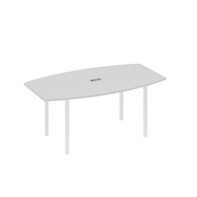 А4 Б2 112 СЕ (Серый/Белый) Стол для переговоров 180 опоры DUE