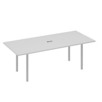 А4 С2 124 СЕ (Серый/Серый) Стол переговорный 220 на металлокаркасе DUE