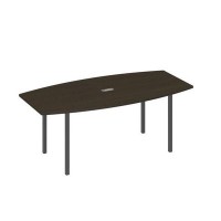 А4 А2 113 ВТ (Венге темный/Антрацит) Стол для переговоров 200 на каркасе DUE