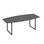 А4 А4 114 АР (Антрацит премиум/Антрацит) Переговорный стол 220 на каркасе QUATTRO