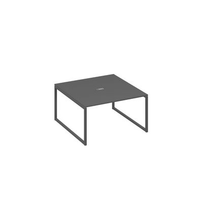 А4 А4 135 АР (Антрацит премиум/Антрацит) Переговорный стол 140 на металлокаркасе QUATTRO