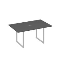 А4 С4 121 АР (Антрацит премиум/Серый) Стол 160 каркас QUATTRO для переговоров