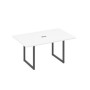 А4 А4 121 БП (Белый премиум/Антрацит) Стол 160 каркас QUATTRO для переговоров