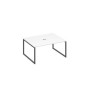 А4 А4 133 БП (Белый премиум/Антрацит) Стол 160 на опорах QUATTRO для переговоров