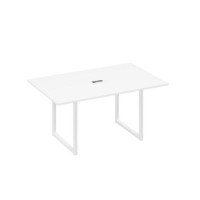 А4 Б4 121 БП (Белый премиум/Белый) Стол 160 каркас QUATTRO для переговоров
