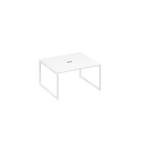 А4 Б4 132 БП (Белый премиум/Белый) Стол 140 для переговоров каркас QUATTRO