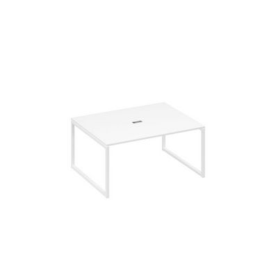 А4 Б4 133 БП (Белый премиум/Белый) Стол 160 на опорах QUATTRO для переговоров