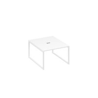 А4 Б4 134 БП (Белый премиум/Белый) Стол 120 переговорный с металлокаркасом QUATTRO