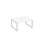 А4 С4 133 БП (Белый премиум/Серый) Стол 160 на опорах QUATTRO для переговоров