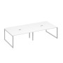 А4 С4 136-2 БП (Белый премиум/Серый) Стол 320 с опорами QUATTRO для переговоров