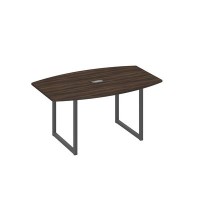 А4 А4 111 ДР (Дуб ристретто/Антрацит) Стол 160 для переговоров на каркасе QUATTRO