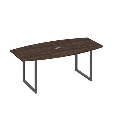 А4 А4 113 ДР (Дуб ристретто/Антрацит) Стол переговорный 200 с металлокаркасом QUATTRO