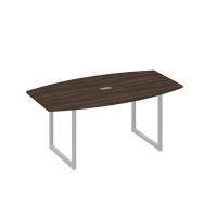 А4 С4 112 ДР (Дуб ристретто/Серый) Стол для переговоров 180 на каркасе QUATTRO