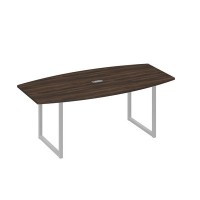 А4 С4 113 ДР (Дуб ристретто/Серый) Стол переговорный 200 с металлокаркасом QUATTRO