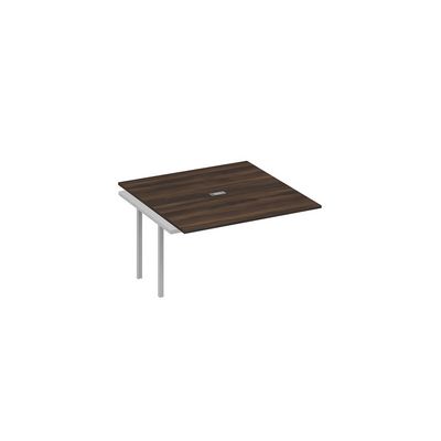 А4 С4 135-1 ДР (Дуб ристретто/Серый) Секция стола для переговоров опоры QUATTRO