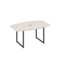 А4 А4 111 ДШ (Дуб шамони/Антрацит) Стол 160 для переговоров на каркасе QUATTRO