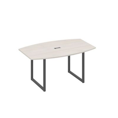 А4 А4 111 ДШ (Дуб шамони/Антрацит) Стол 160 для переговоров на каркасе QUATTRO