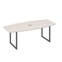 А4 А4 114 ДШ (Дуб шамони/Антрацит) Переговорный стол 220 на каркасе QUATTRO