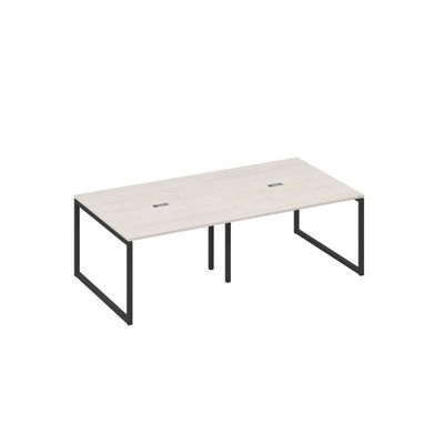 А4 А4 131-2 ДШ (Дуб шамони/Антрацит) Стол 240 с каркасом QUATTRO переговорный