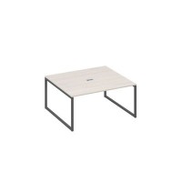 А4 А4 136 ДШ (Дуб шамони/Антрацит) Стол переговорный 160 на каркасе QUATTRO