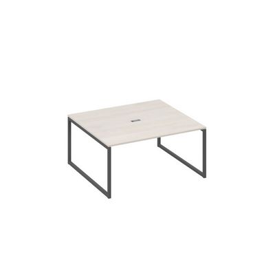 А4 А4 136 ДШ (Дуб шамони/Антрацит) Стол переговорный 160 на каркасе QUATTRO