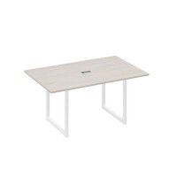 А4 Б4 121 ДШ (Дуб шамони/Белый) Стол 160 каркас QUATTRO для переговоров