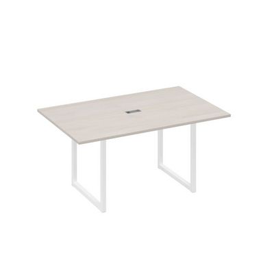 А4 Б4 121 ДШ (Дуб шамони/Белый) Стол 160 каркас QUATTRO для переговоров