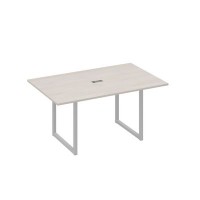 А4 С4 121 ДШ (Дуб шамони/Серый) Стол 160 каркас QUATTRO для переговоров
