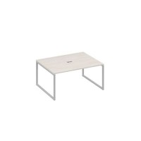 А4 С4 133 ДШ (Дуб шамони/Серый) Стол 160 на опорах QUATTRO для переговоров