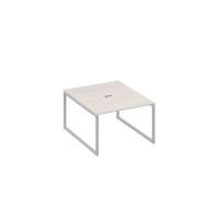 А4 С4 134 ДШ (Дуб шамони/Серый) Стол 120 переговорный с металлокаркасом QUATTRO