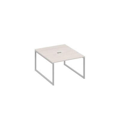 А4 С4 134 ДШ (Дуб шамони/Серый) Стол 120 переговорный с металлокаркасом QUATTRO